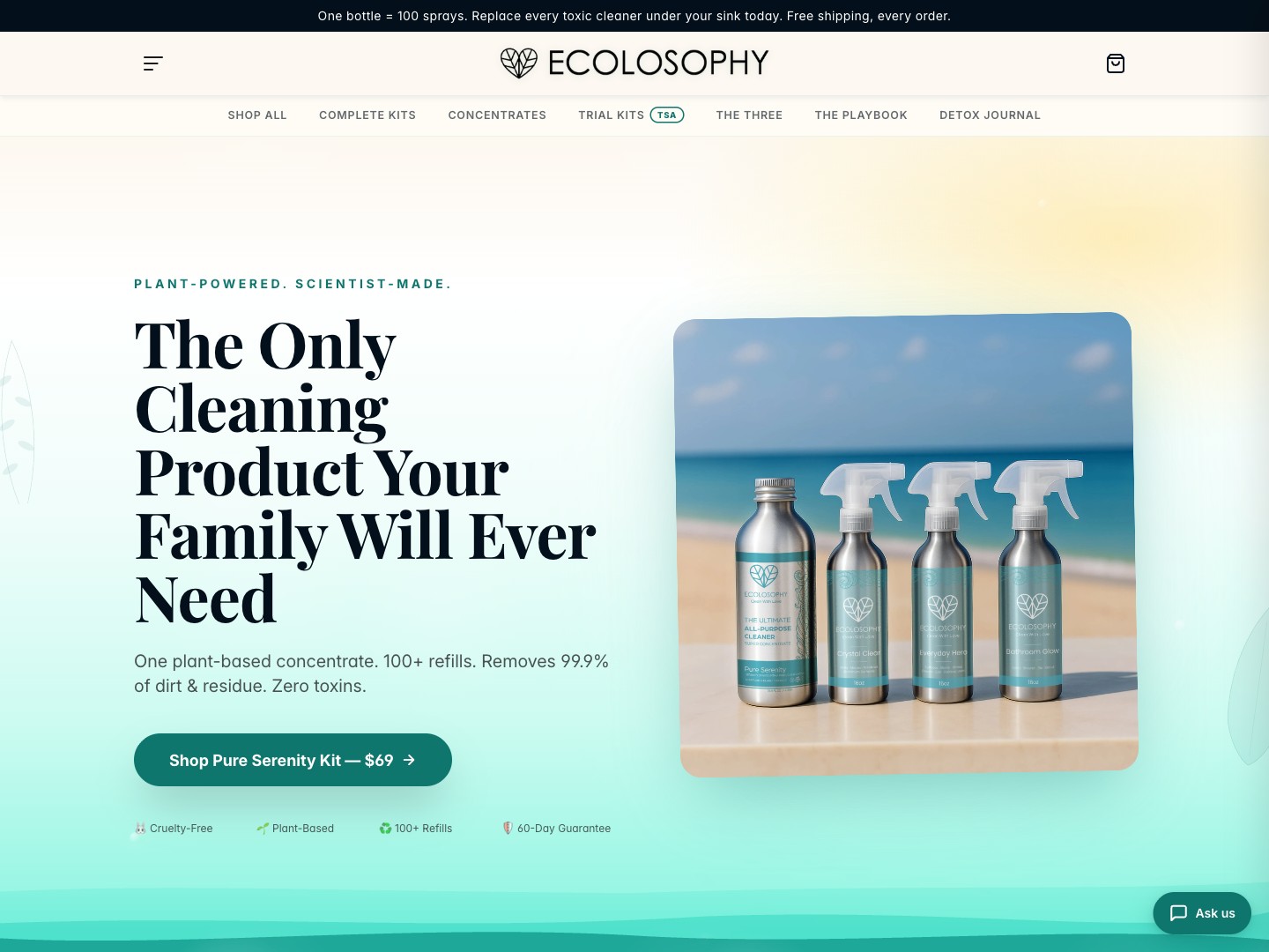 Ecolosophy — clean living e-commerce brand